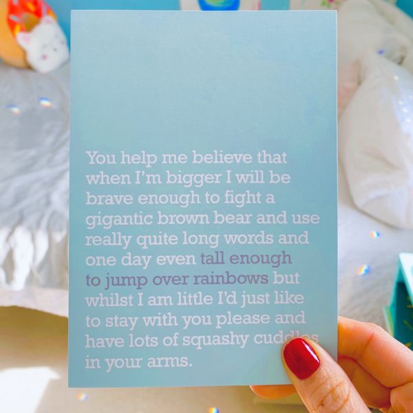 'Jump Over Rainbows' : Card For Mums Of Little Ones