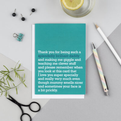 Splendidly Brilliant Dad Card : Card For Dad